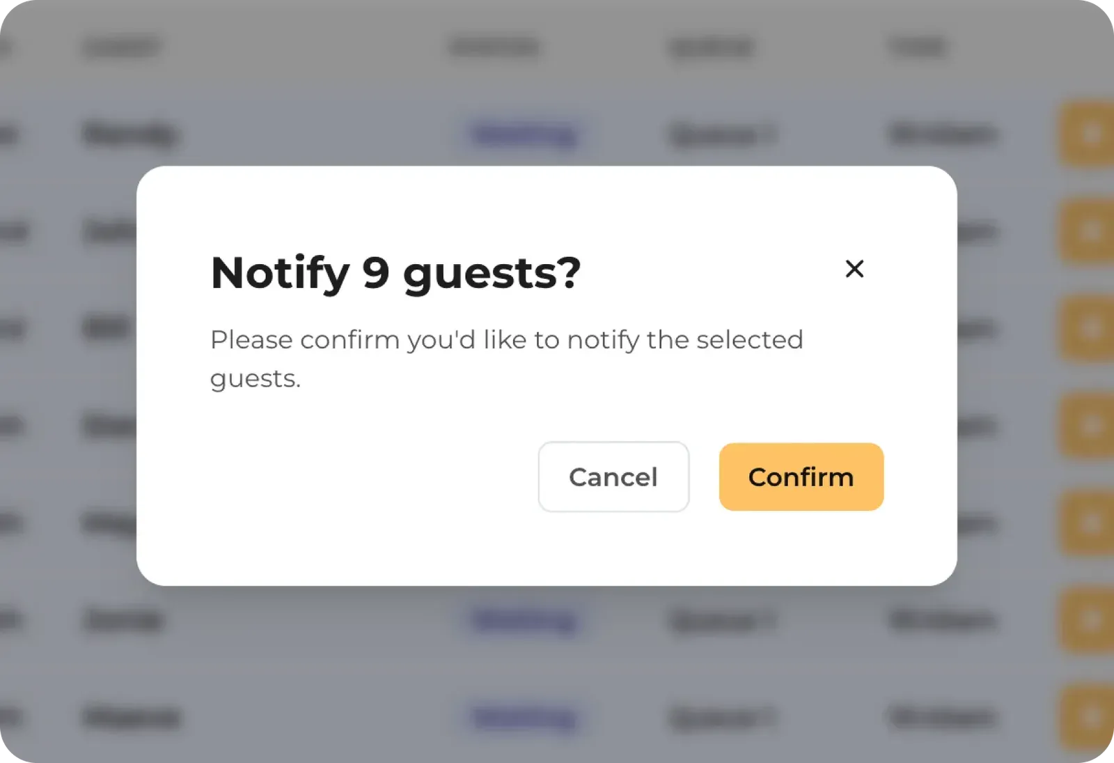 NextMe bulk notify action