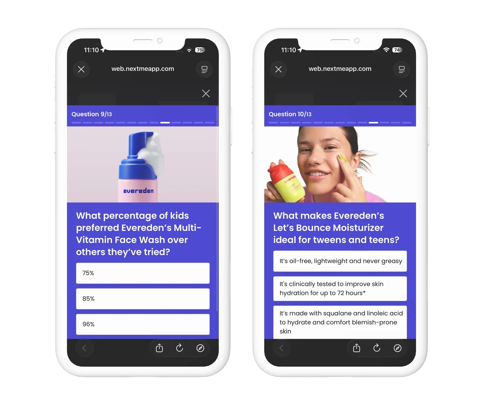 NextMe Evereden Branded Event Quiz Virtual Waiting Room