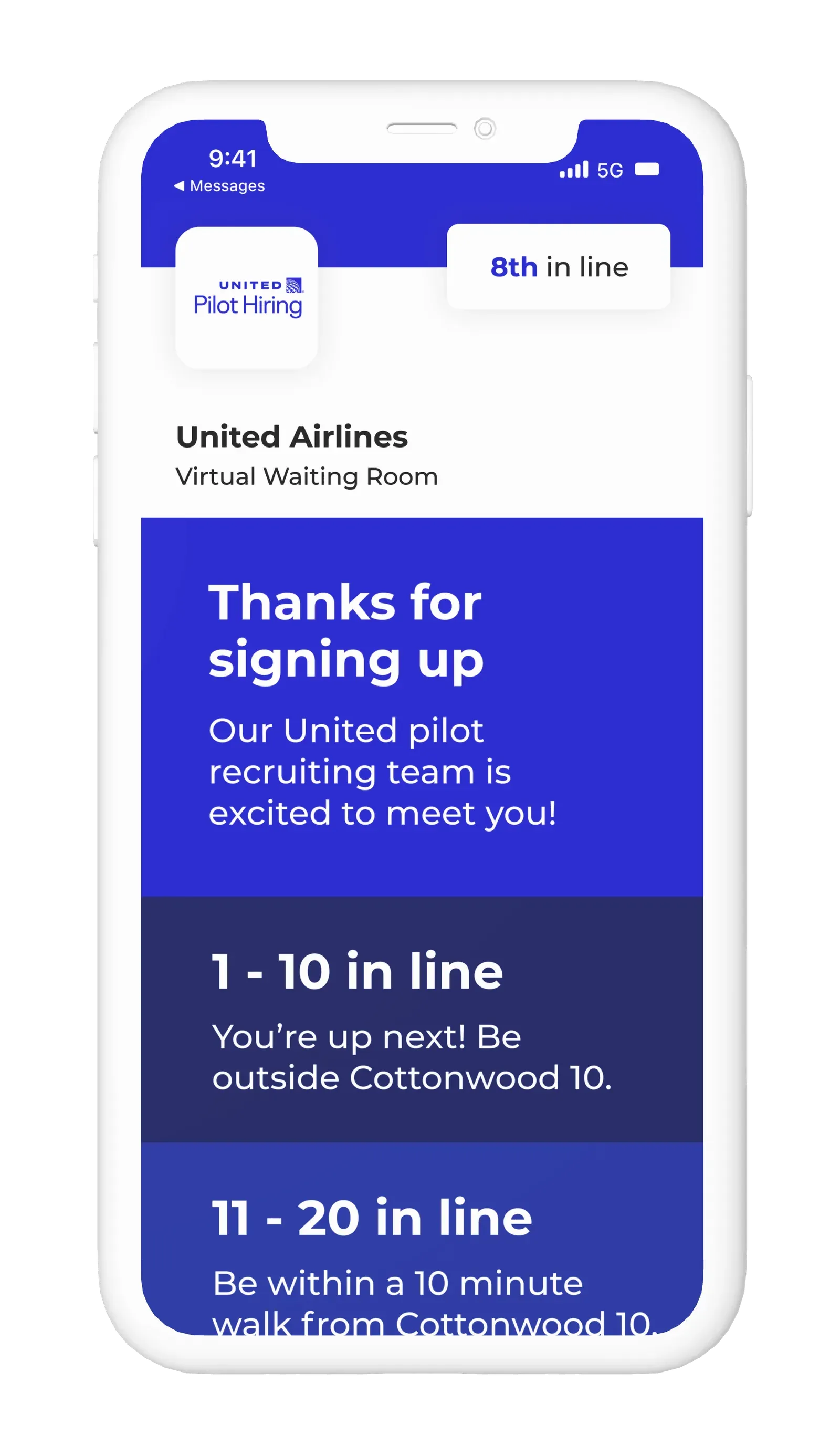 United Airlines NextMe VWR