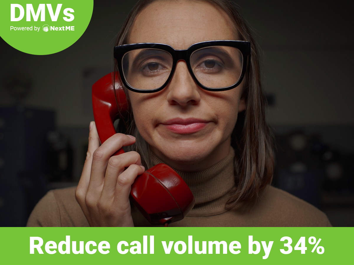 NextME Virtual Waitlist System Helps DMVs Reduce Call Volume by 34%