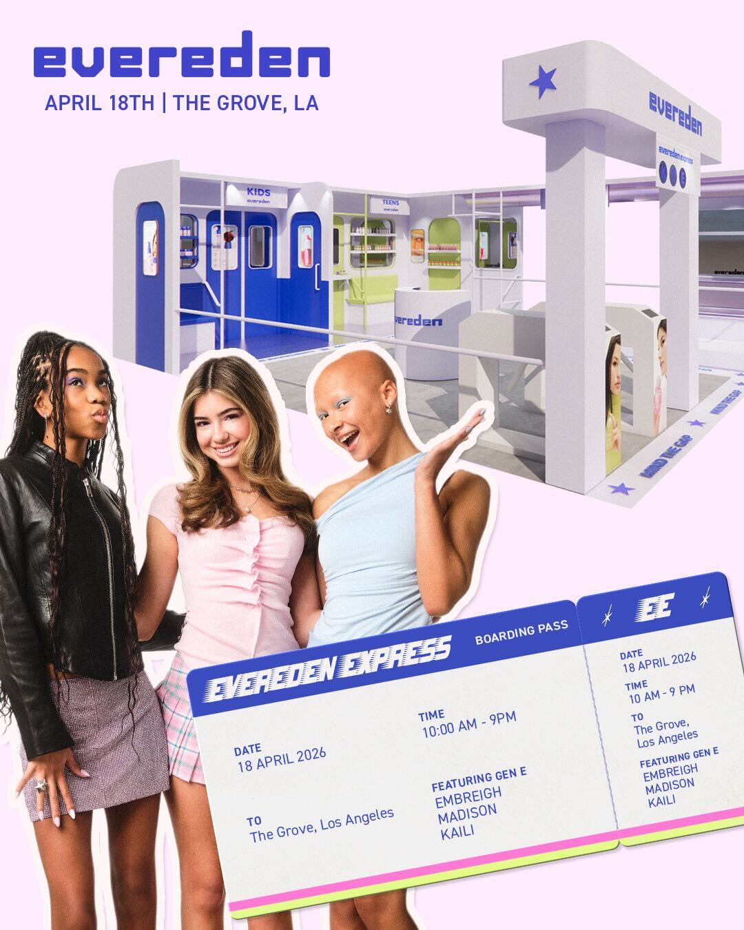 Evereden Express Pop-Up at The Grove LA