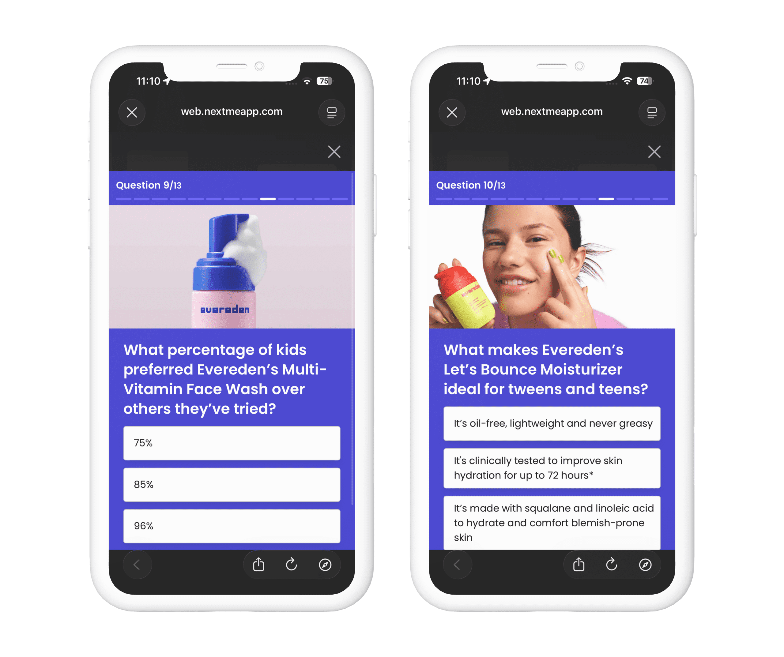 NextMe Evereden Branded Event Quiz Virtual Waiting Room